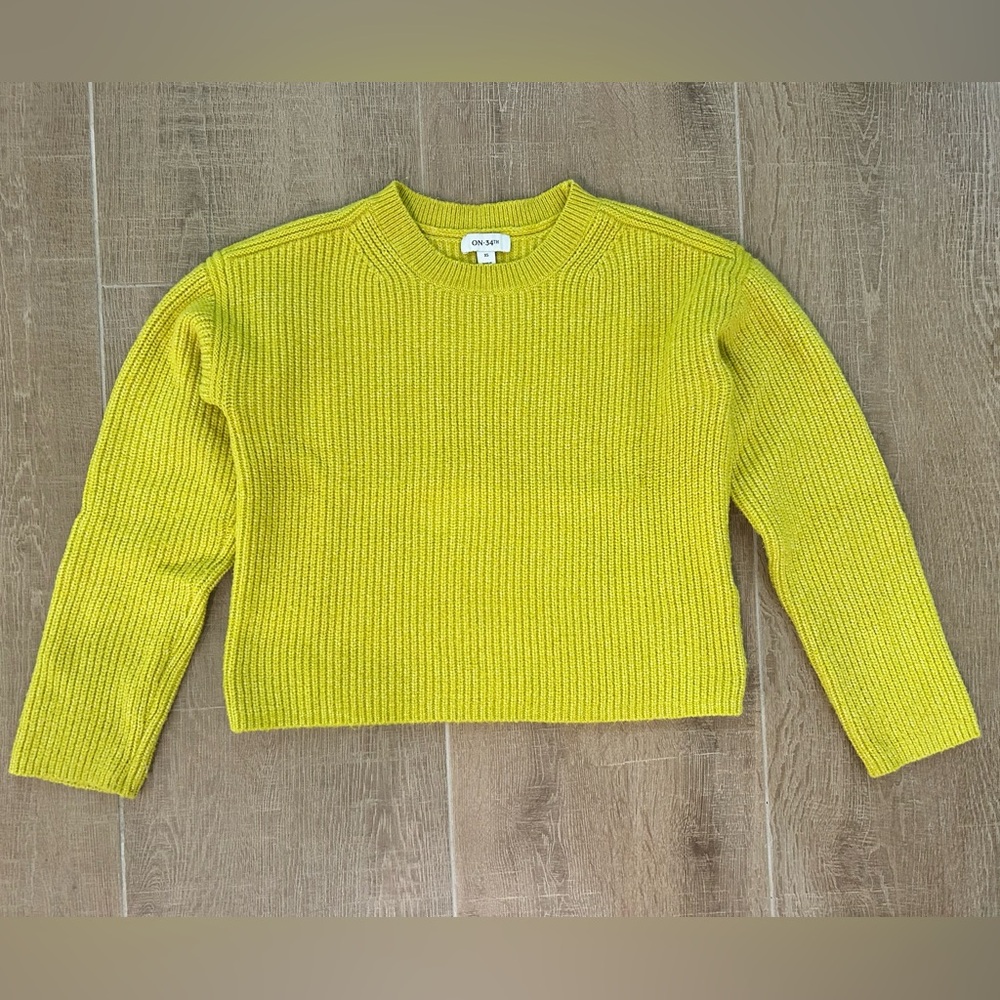 Yellow Crew Neck Sweater